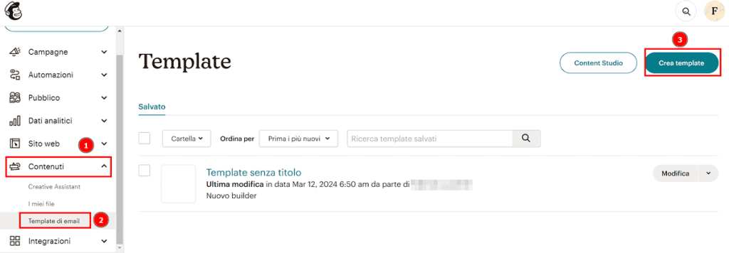 Creare Un Nuovo Template Mailchimp