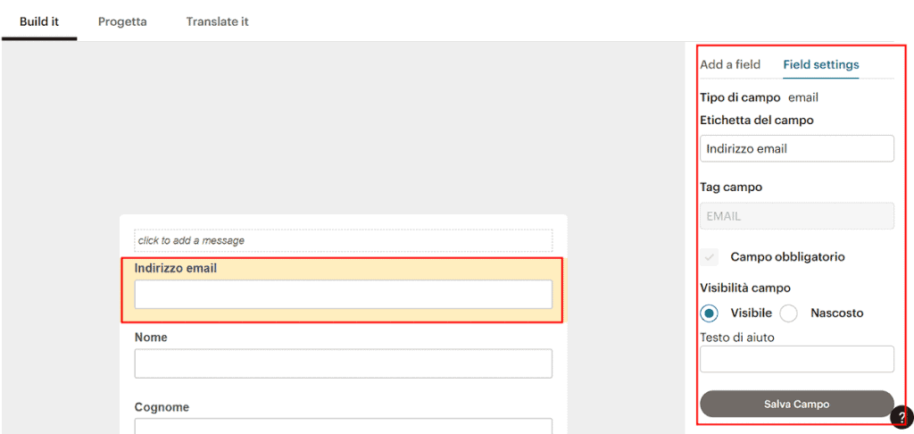 Modificare Form Creato Con Mailchimp