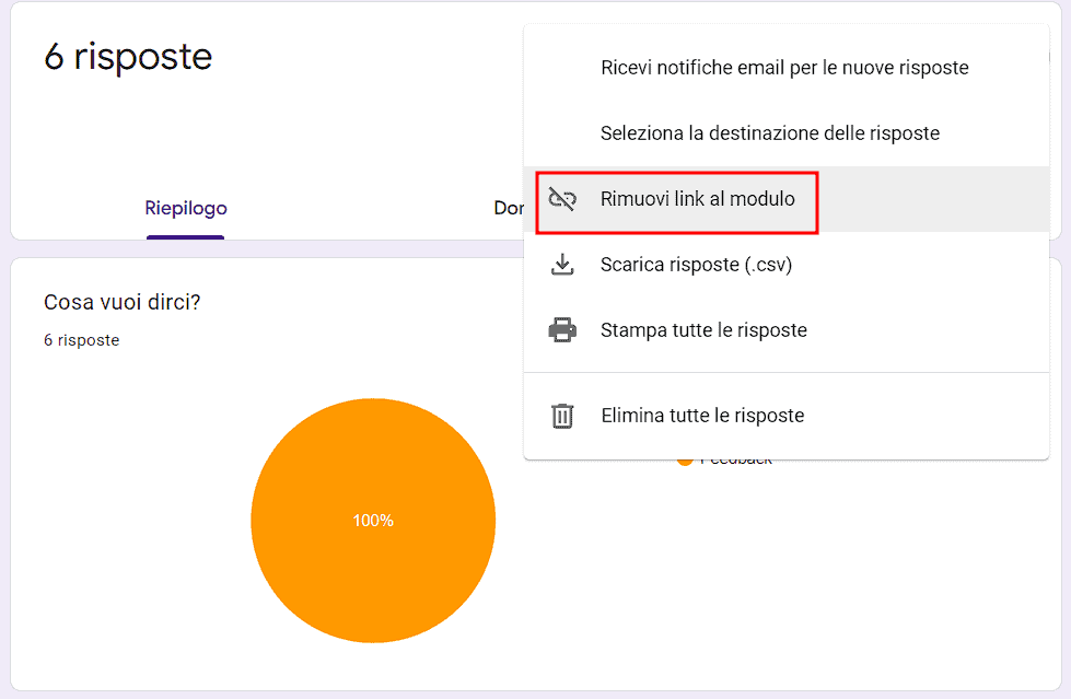 Scollegare Modulo Google Da Fogli