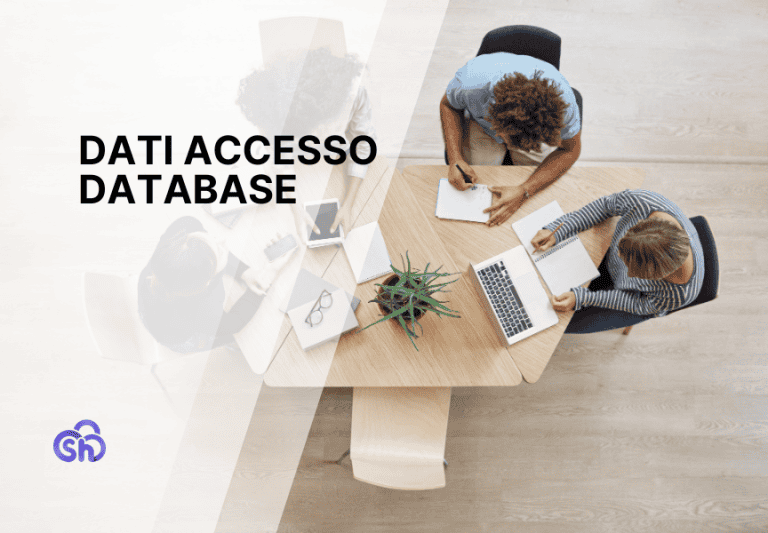 Quali sono i dati di accesso database