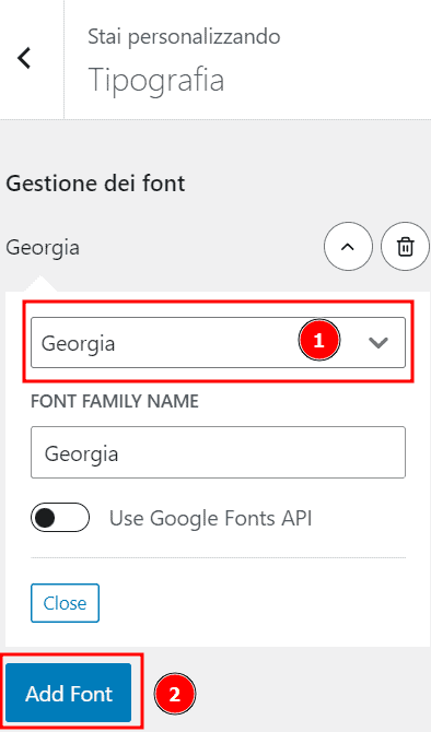 Gestione Dei Font Generatepress