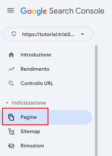 Google Search Console Indicizzazione Pagine