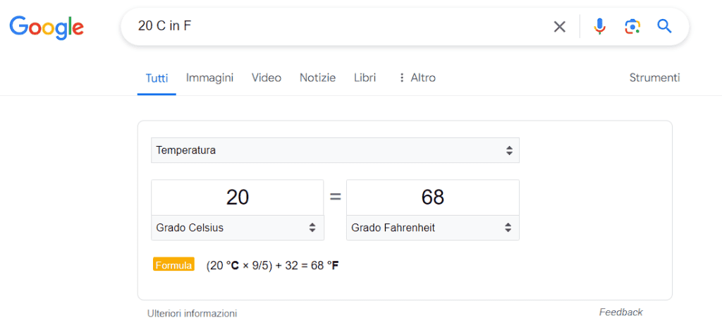 Operatore In Convertire Temperatura