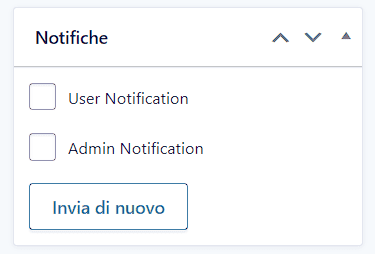 Box Notifiche Registrazione Gravity Forms