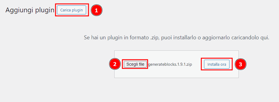 Installare Generateblocks Su WordPress