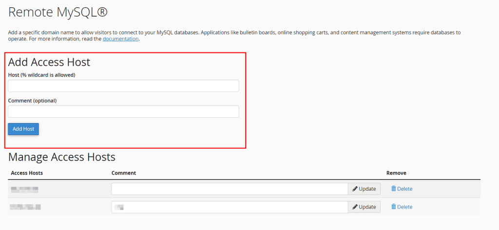 Remote Mysql Aggiungere Ip