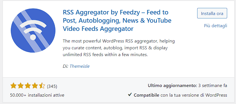 Rss Aggregator By Feedzy Plugin Installa