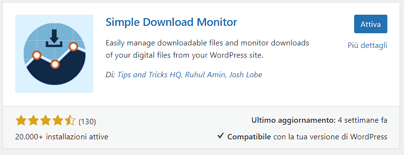 Simple Download Monitor Plugin