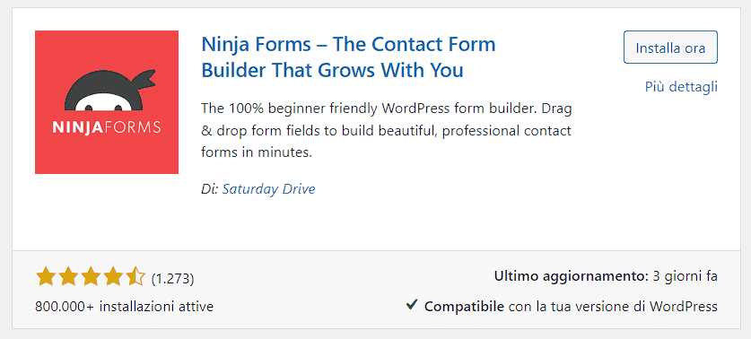 Ninja Forms Scheda Plugin 2024