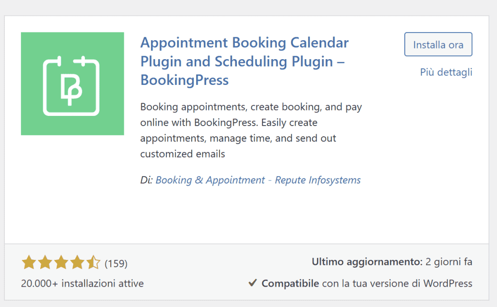 Bookingpress Plugin Per Prenotare