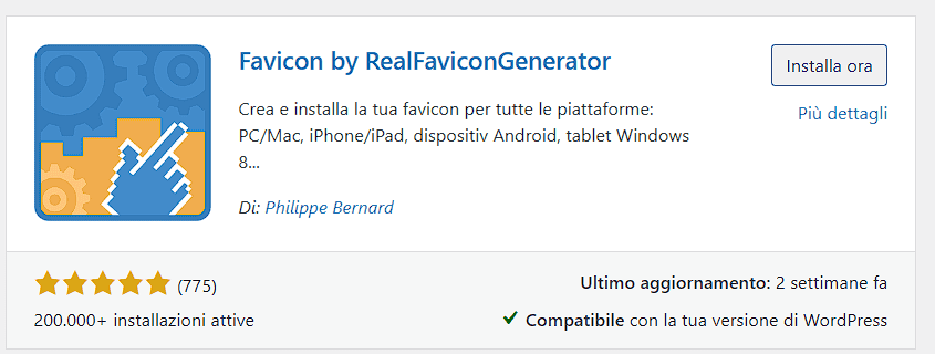 Plugin Favicon Realfavicongenerator