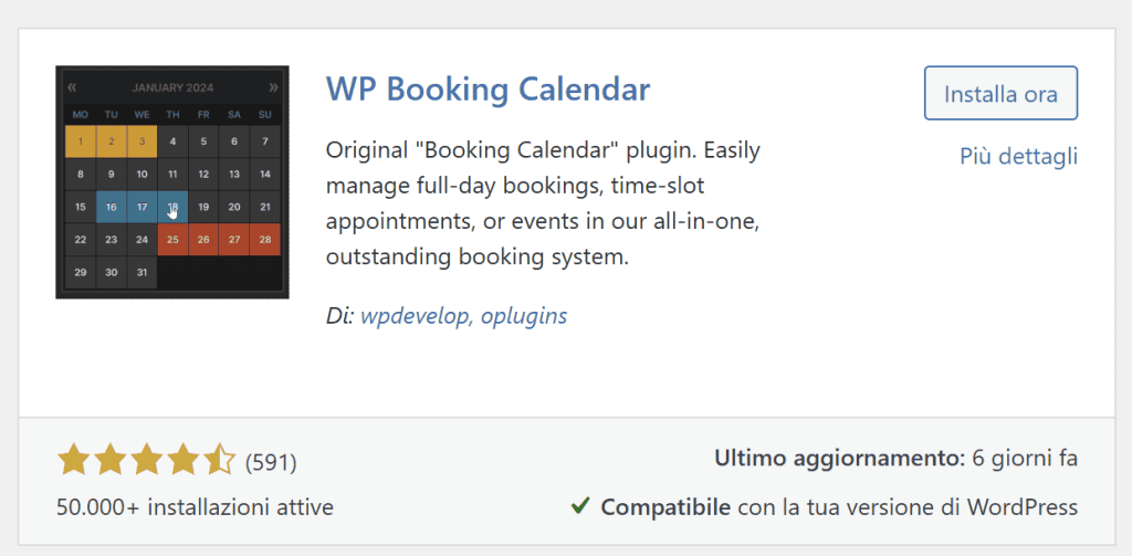 Plugin Wp Booking Calendar