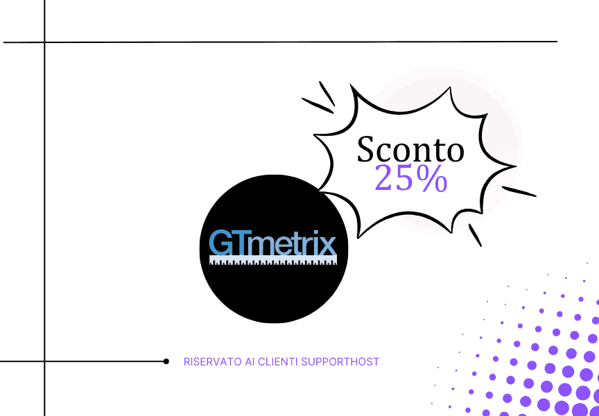 Sconto Gtmetrix Bonus Supporthost