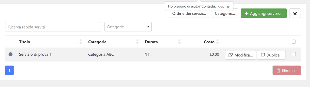 Servizi Da Prenotare Via Plugin Wp