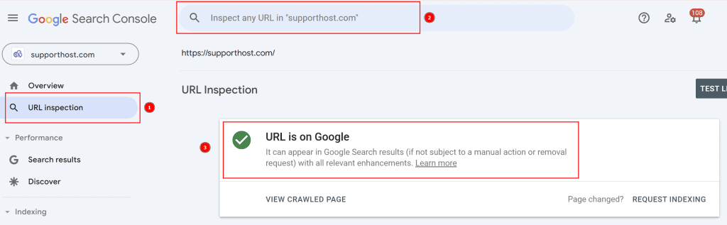 Verifica Indicizzazione Sito Search Console