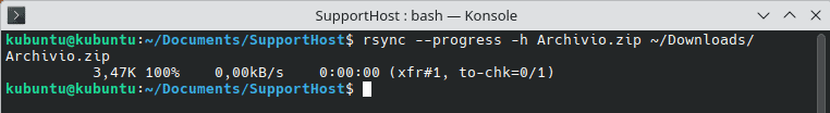 Esempio Uso Comando Rsync