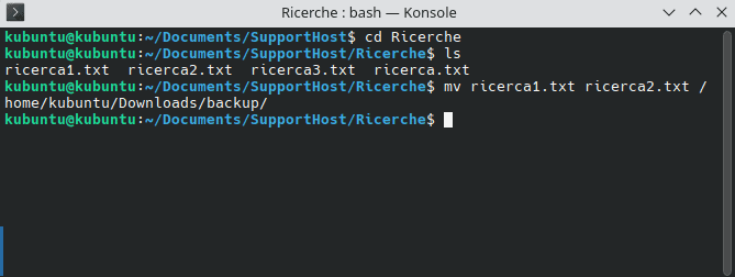 Spostare Piu File Comando Mv
