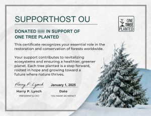 2025 01 One Tree Planted Certificate