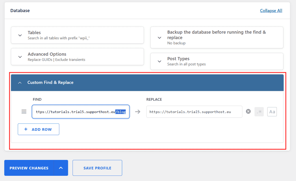 Aggiornare Url Database Dopo Spostamento WordPress Alla Root