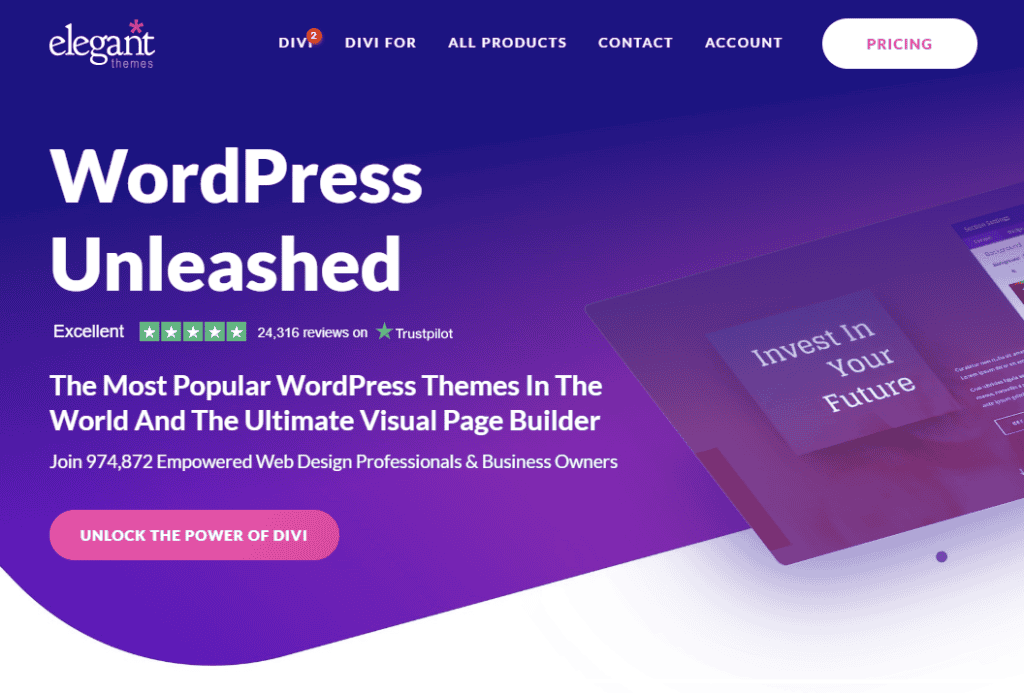 Divi Tema WordPress E Visual Builder