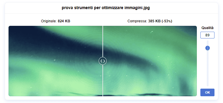 Personalizza Livello Di Compressione