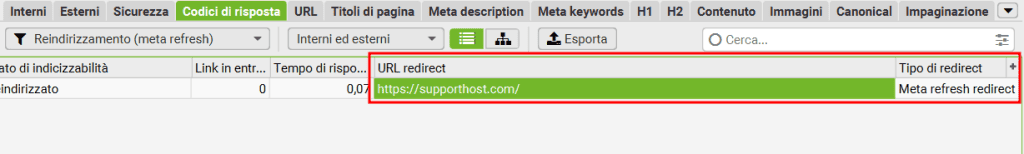 Screaming Frog Redirect Meta Refresh Url Destinazione