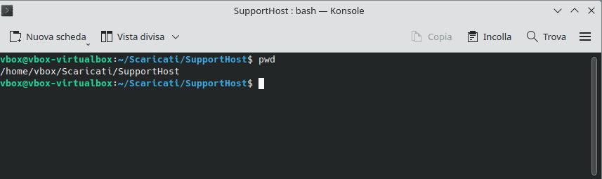 Comando Pwd Linux Esempio