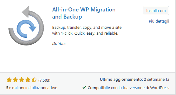All In One Wp Migration And Backup
