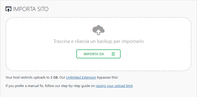 All In One Wp Migration Importa