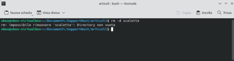 Comando rm Linux: come eliminare file e cartelle