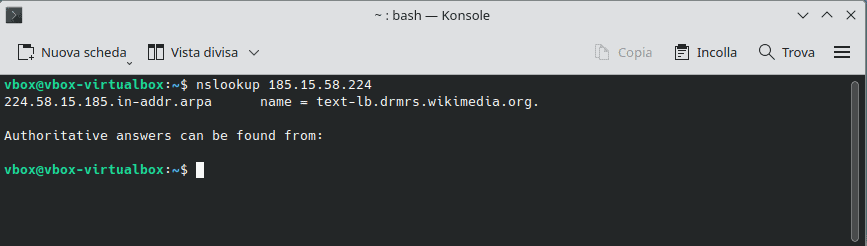 Reverse Dns Lookup Comando Nslookup