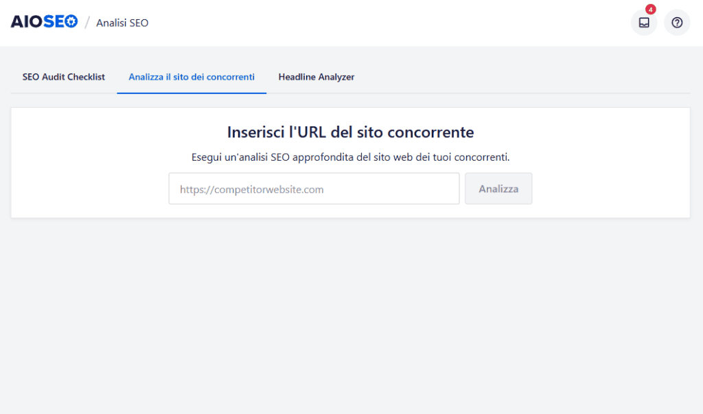 All In One Seo Analizza Sito Concorrenti