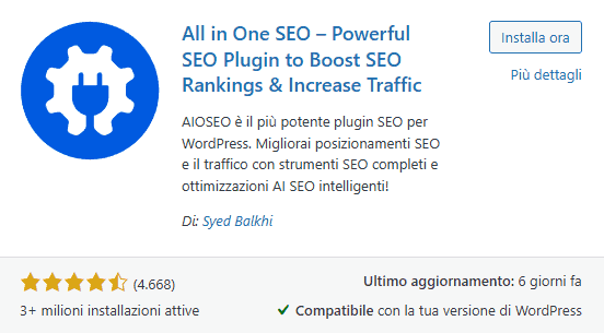 All In One Seo Plugin WordPress