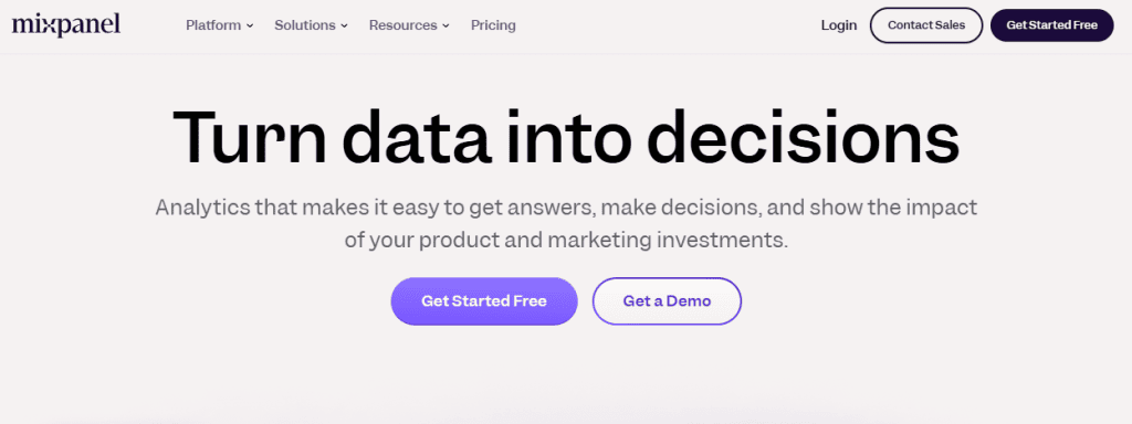 Mixpanel Analisi Marketing