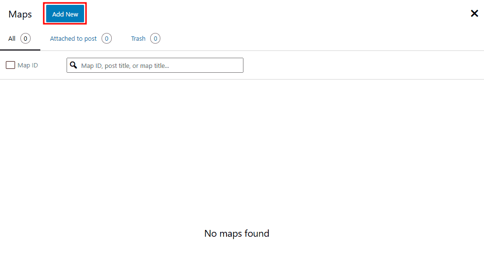 Add New Mappress Maps
