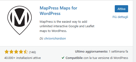 Attiva Mappress Maps For WordPress