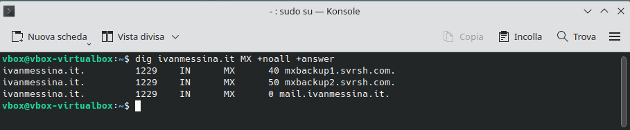 Comando Dig Output Sezione Answer