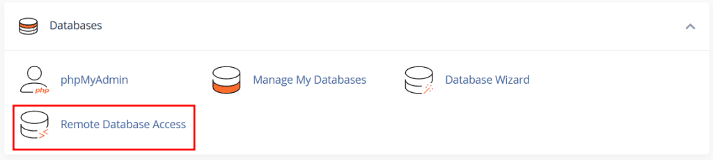 Cpanel Remote Database Access