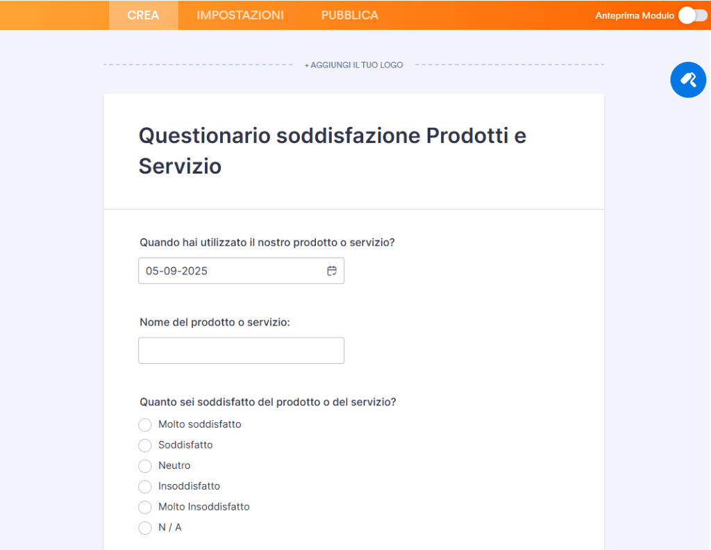 Design Moduli Jotform