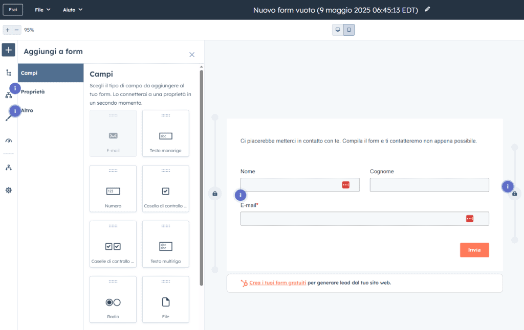 Drag And Drop Free Online Form Builder Hubspot