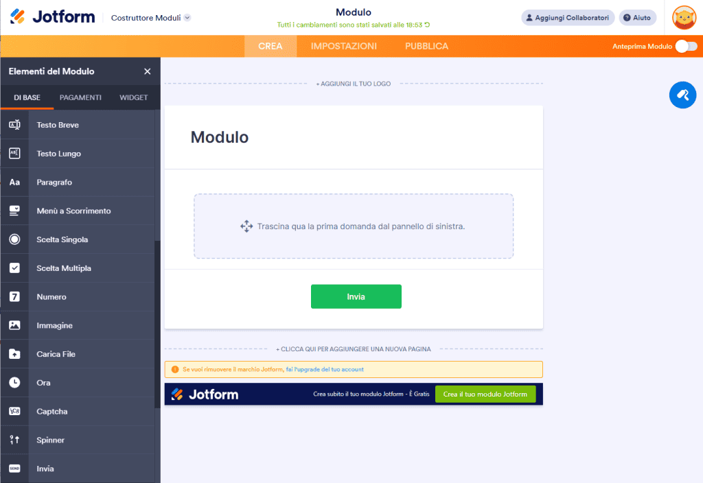 Editor Drag And Drop Jotform