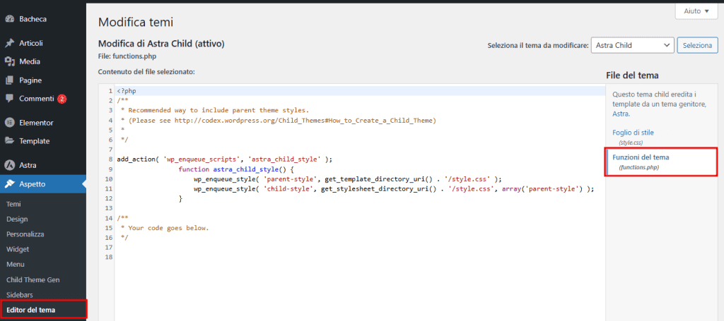 File Functions Php Aggiungere Ricerca Wp