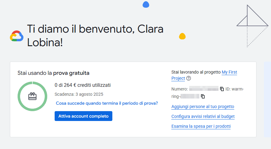 Google Cloud Prova Gratuita