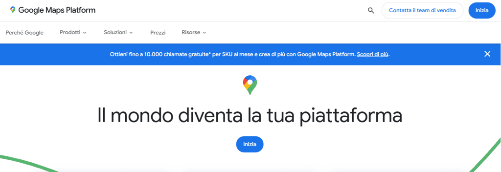 Google Maps Platform Ottenere Api