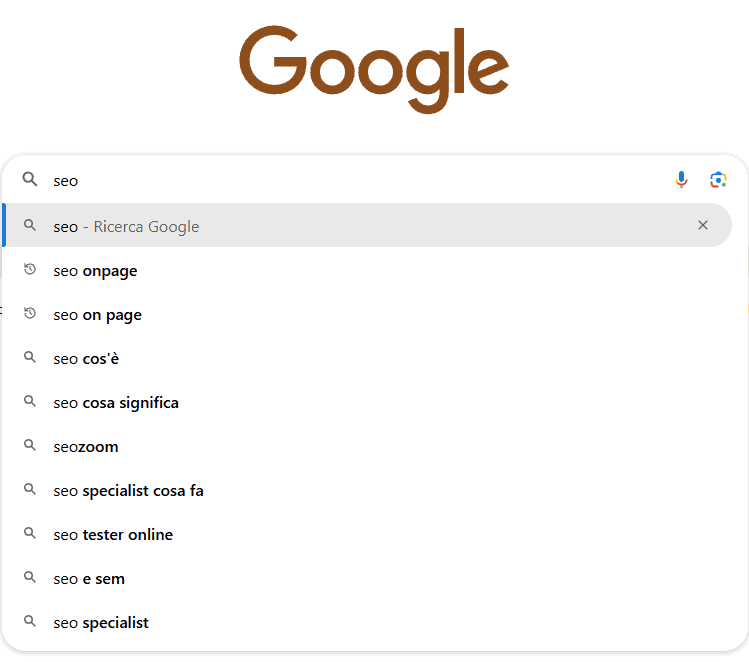 Google Suggerimenti