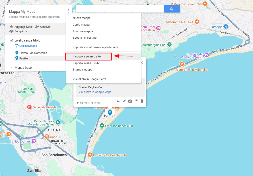 Incorpora Sul Sito Google My Maps
