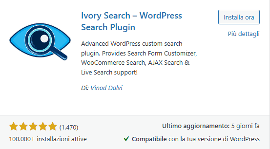 Ivory Search WordPress Search Plugin