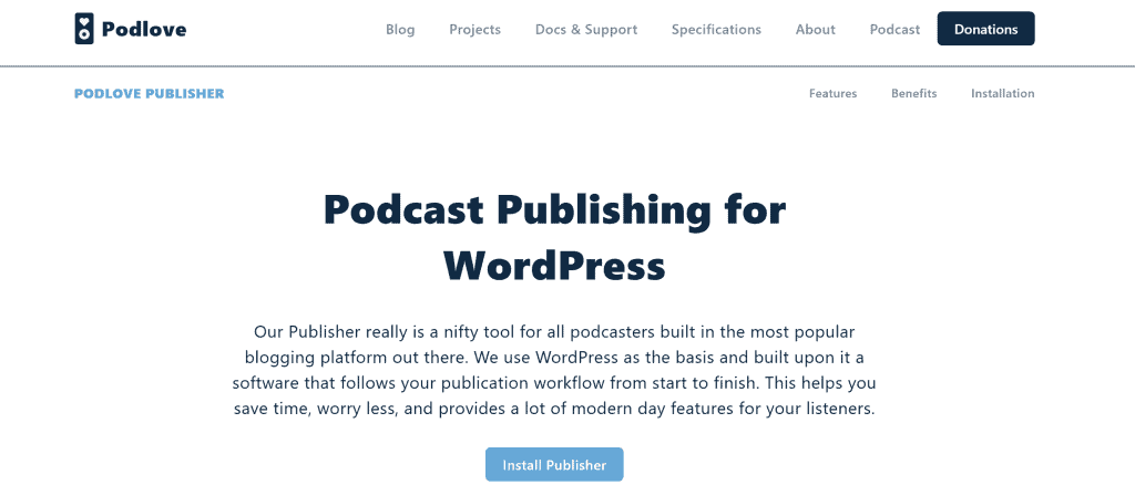 Podlove Publishing Plugin