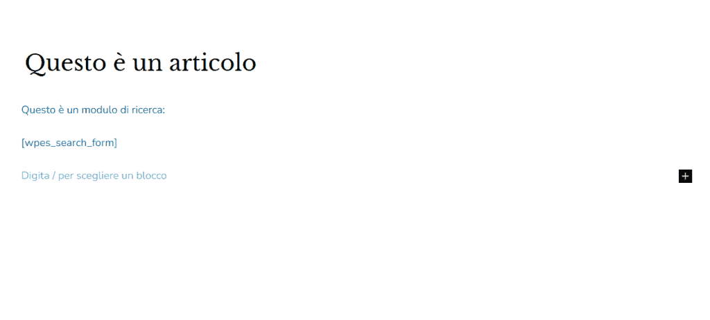 Shortcode Wp Extended Search