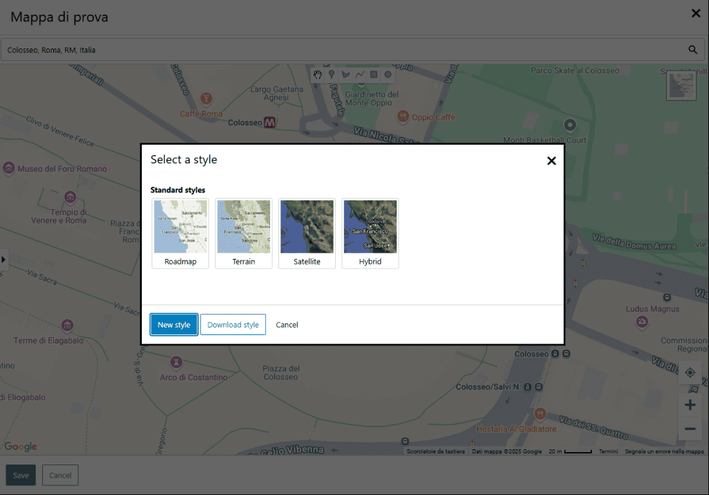 Stile Mappa Mappress Map